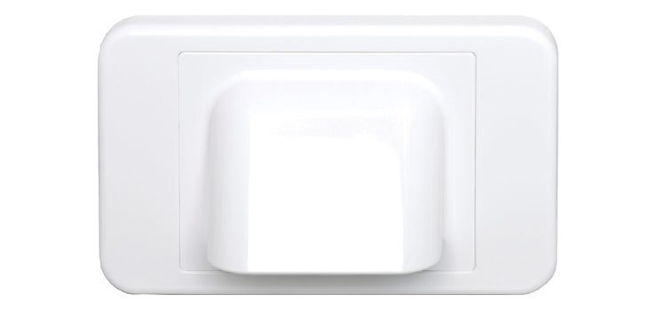 Wallplate - Shovel Nose - White