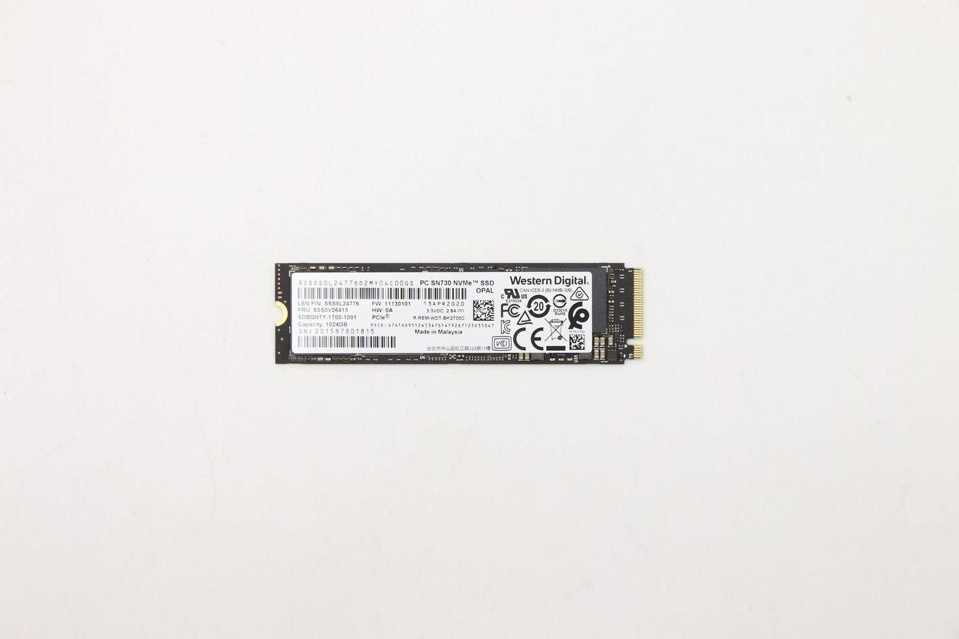 Lenovo SSD M.2 PCIe NVMe Fru SSD 1TB