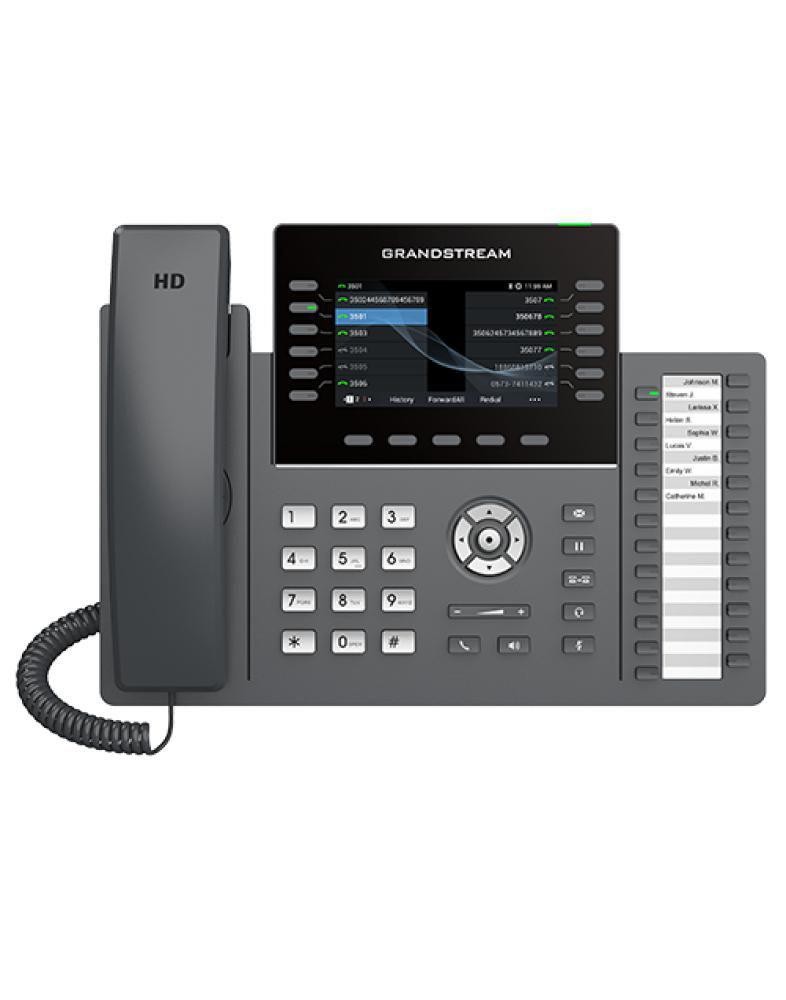 Grandstream Ip Phone Black 12 Lines LCD