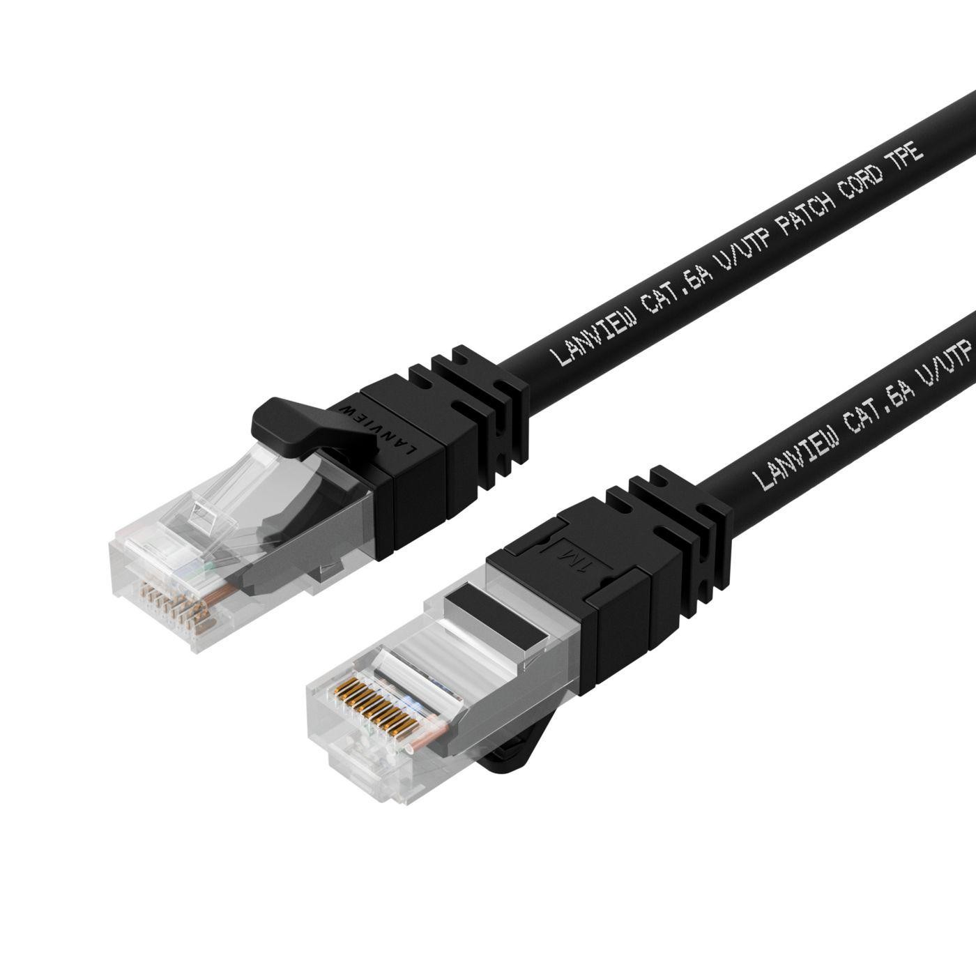 Lanview Cat6a S/FTP 15M Black LSZH,