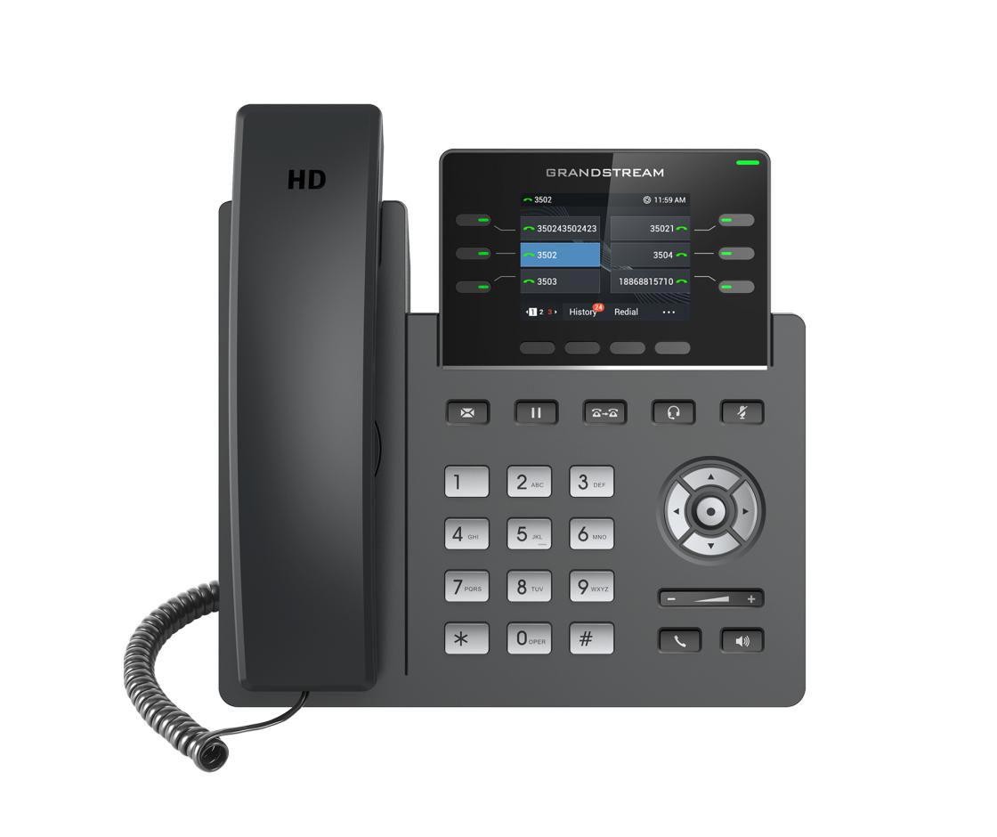 Grandstream Ip Phone Black 4 Lines TFT