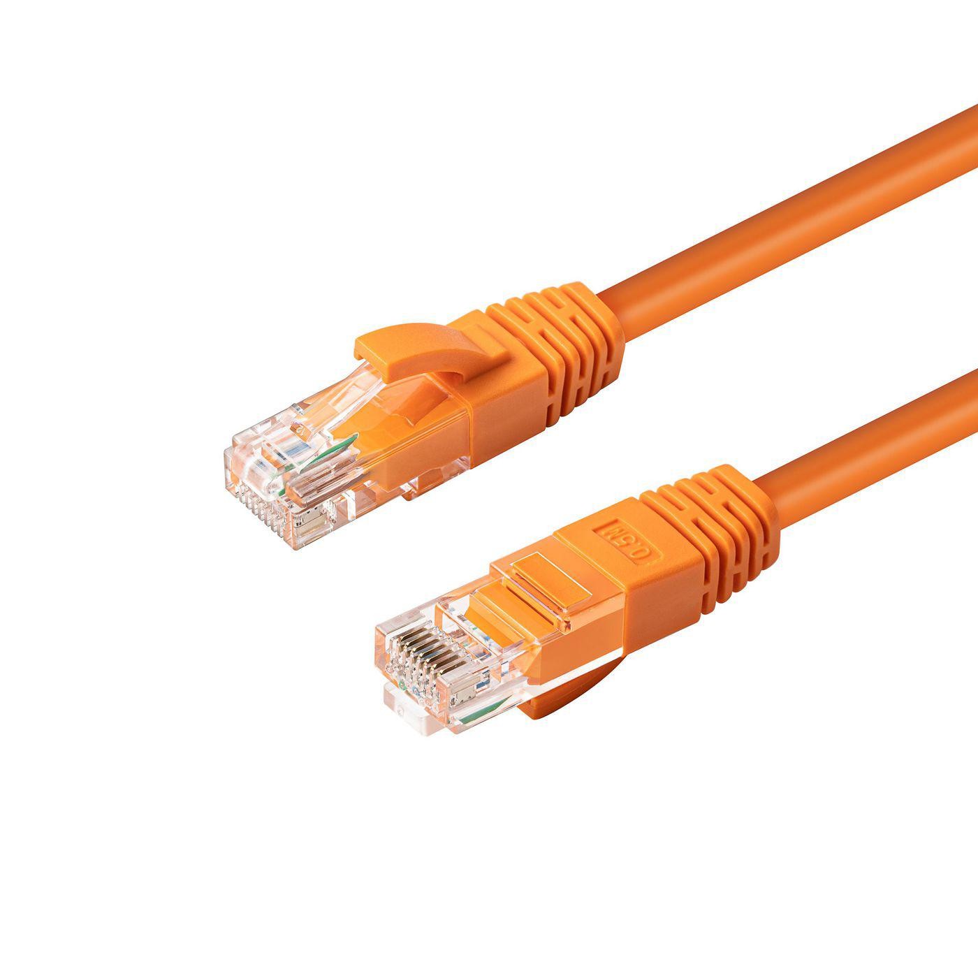 Microconnect Cat6a Utp 0.25M Orange LSZH