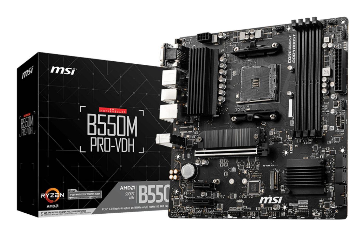 Msi B550M Pro-Vdh Motherboard Amd