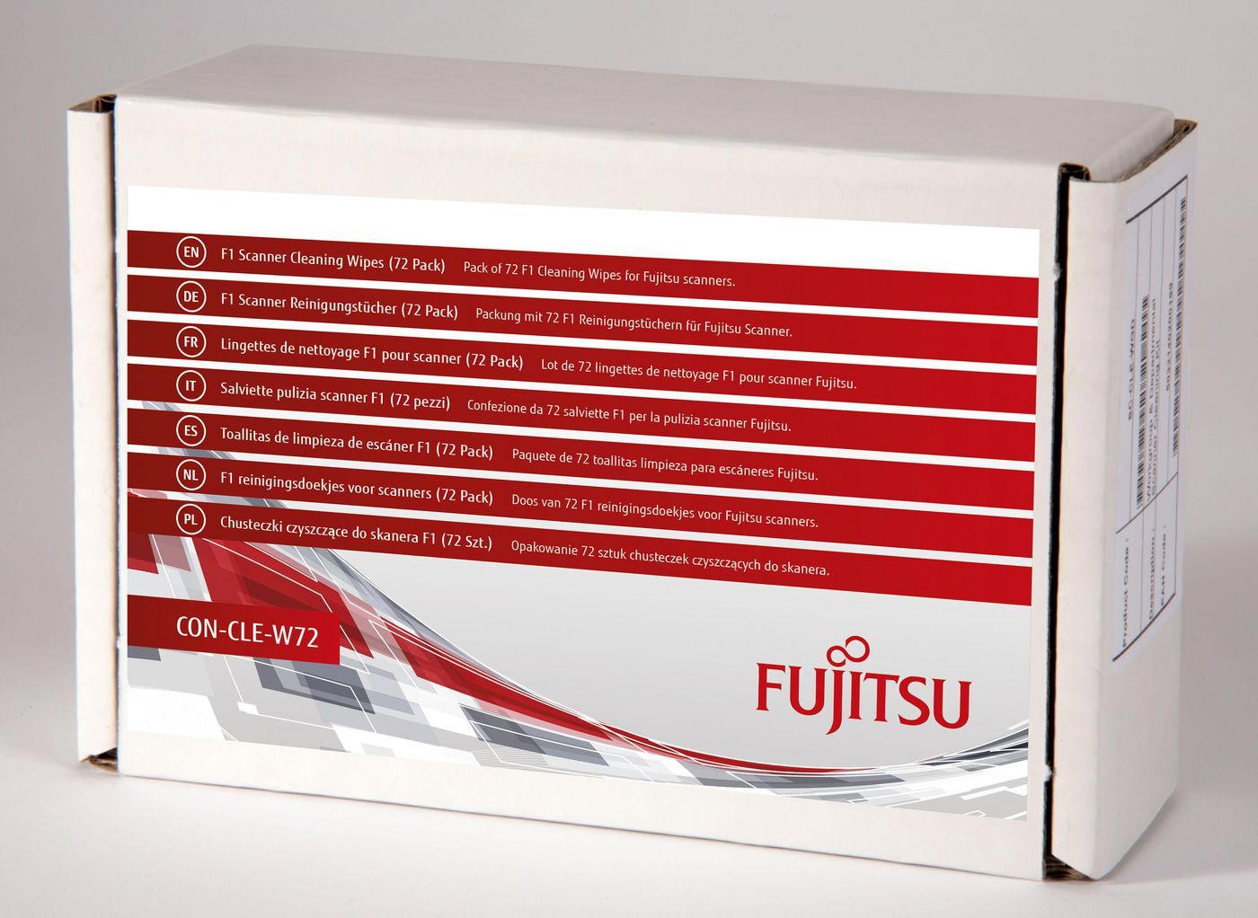 Fujitsu F1 Scanner Cleaning Wipes (72