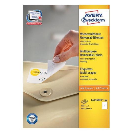 Avery Self-Adhesive Label Rounded
