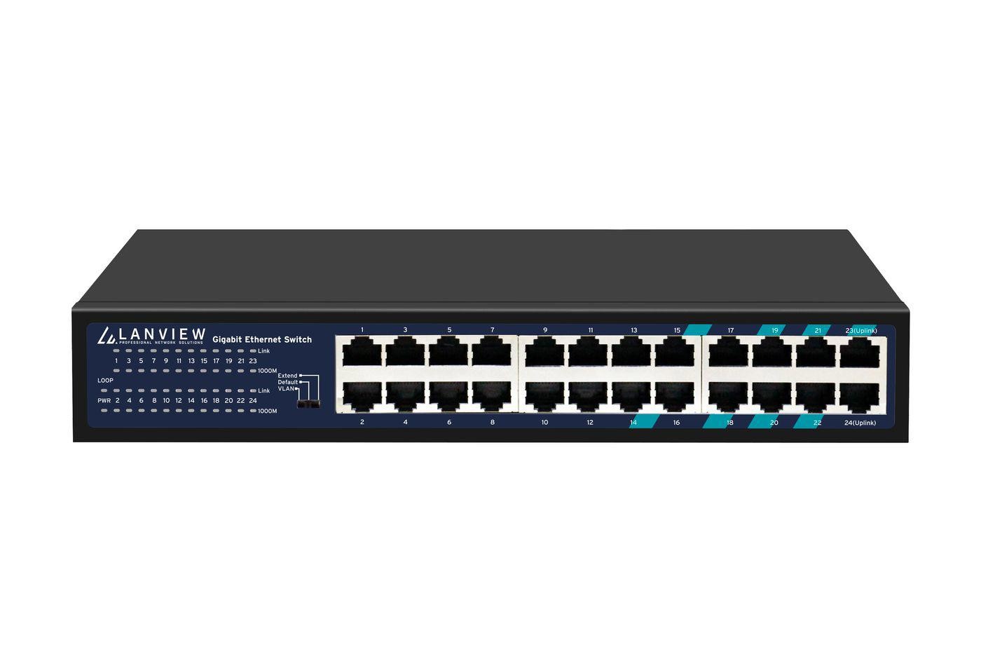 Lanview Unmanaged 24-Port Full