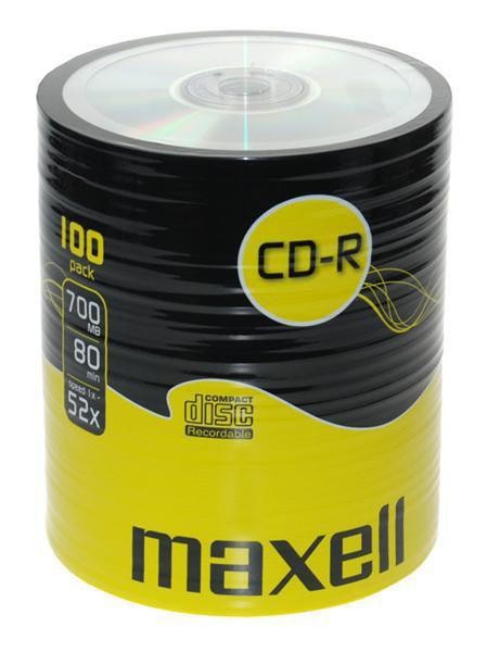 Maxell Cd-R 80Xl 52X 100 Pack 700 MB
