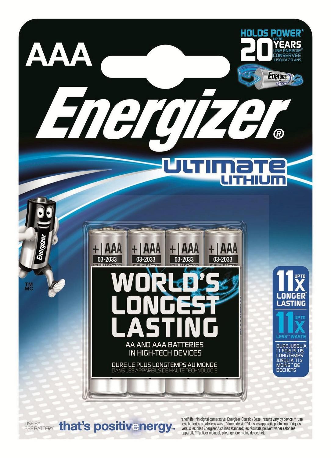 Energizer 1X4 Energizer Ultimate Lithium