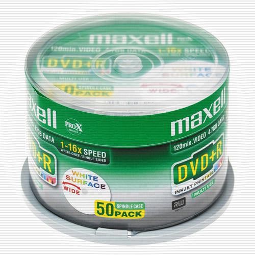 Maxell Dvd+R 4.7 GB 50 Pc(S)