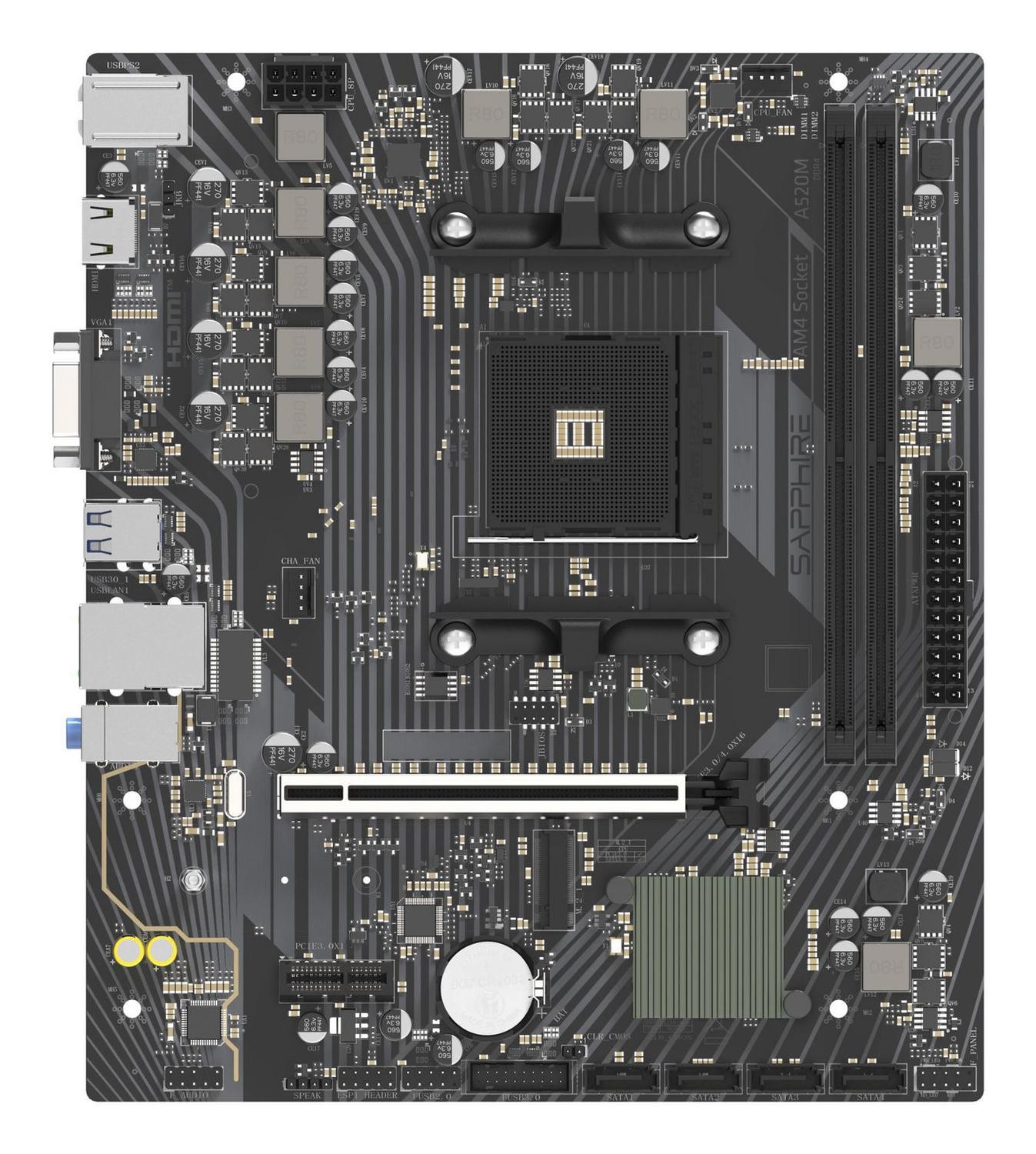 Sapphire A520m-E Amd A520 Socket Am4