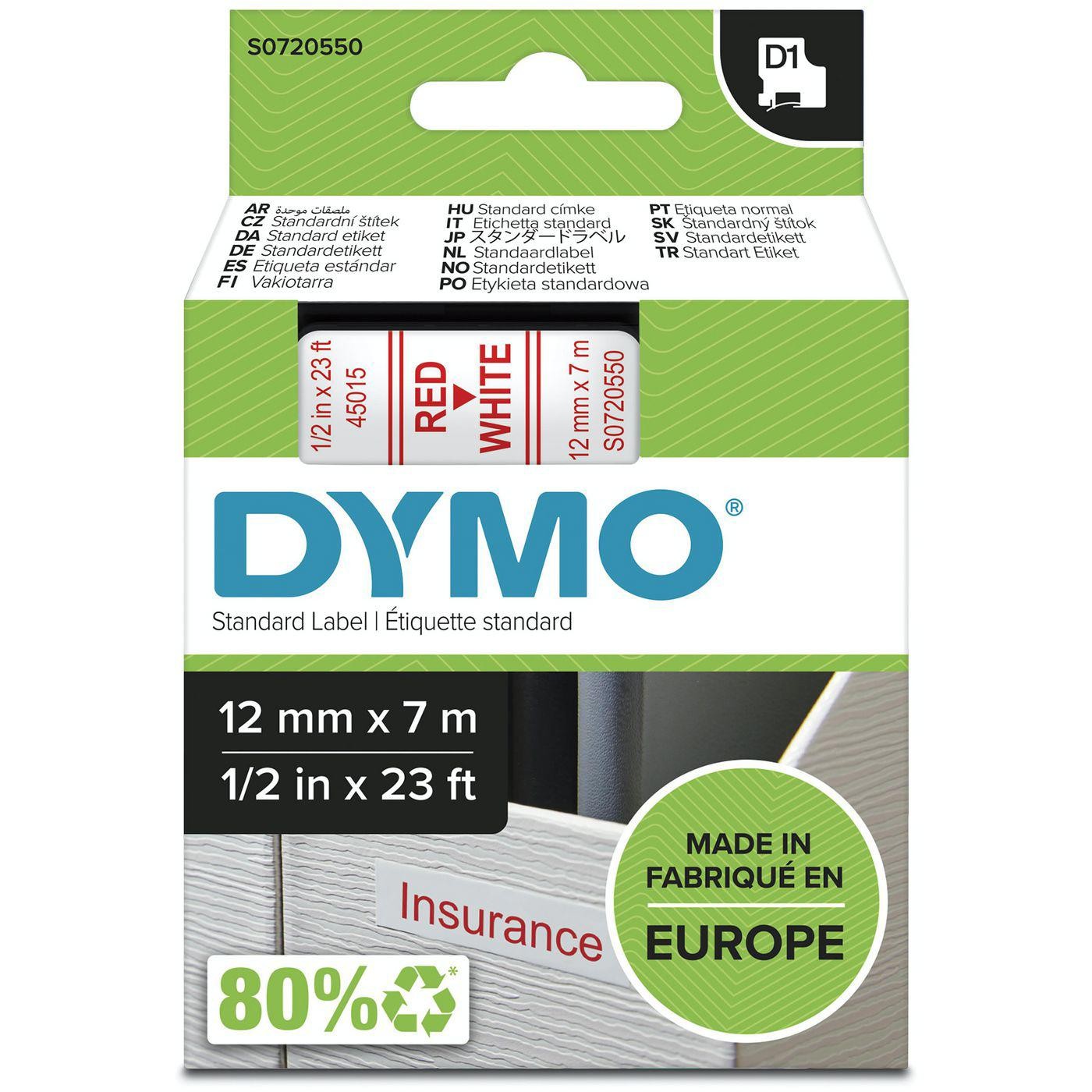 Dymo D1 Standard 12MM