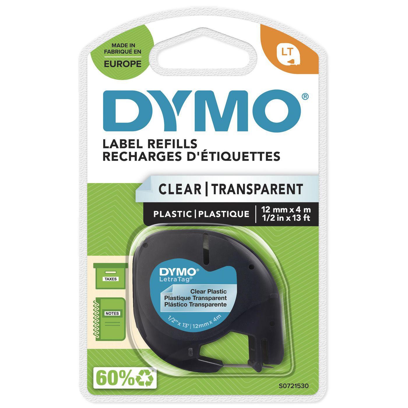 Dymo LetraTAG Tape / 12MM X 4M