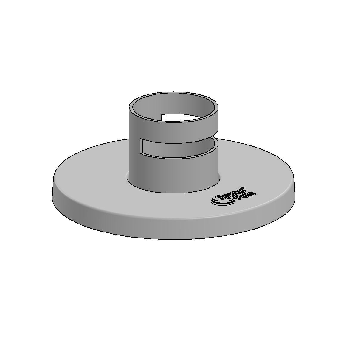 Ergonomic Solutions Pipe With Flange Cover