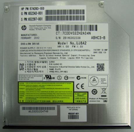 HPE DVD-Writer - Internal - Jack Black