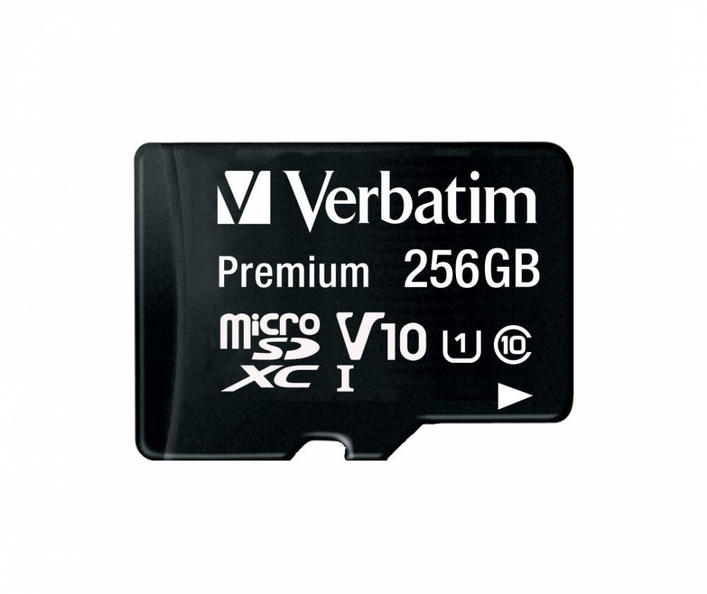 Verbatim Premium 256 GB Class 10/UHS-I (U1) microSDXC - 1