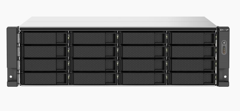 Qnap Ts-1673Au-Rp-16G 16-Bay Rackmount Nas, Amd Ryzen™ Embedded V1500B Quad-Core 2.2 GHz Processor, 16GB DDR4 Ram (Max 64GB), 3Y WTY (No Rail)
