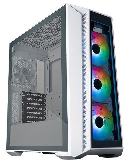 Coolermaster Masterbox MB520 White, TG Front Panel, 3X Argb Fan, TG Side Panel, Atx, Argb