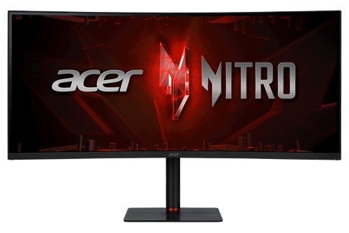 Acer Nitro FSYNC,HDR400 34" 21:9,CURVE,VA(1000R),UWQHD(3440x1440),1ms,180Hz,HDMI(2.0),DP(1.4)x2,USB-C(65wPD),Tilt,Swiv,HAS,SPK(2X3W),VESA100x100,3YR