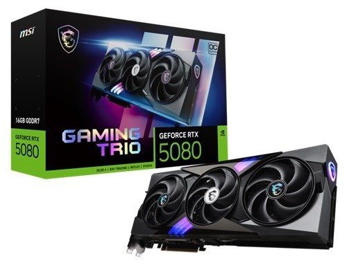 MSI NVIDIA GeForce RTX 5080 Graphic Card - 16 GB GDDR7