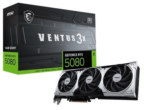 MSI NVIDIA GeForce RTX 5080 Graphic Card - 16 GB GDDR7
