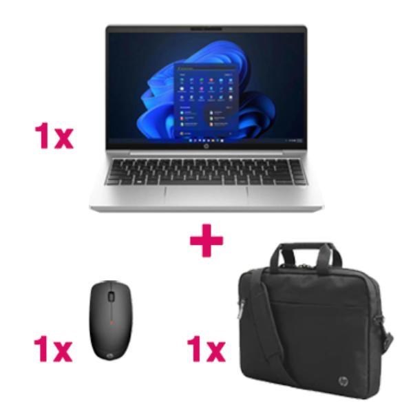 HP Probook 440 G10 -Ap3y9at- Intel I5-1334U / 16GB (16GBx1) 3200MHz / 512GB SSD / 14" FHD / W11P / 1-1-1 + HP Wireless Mouse + HP 14" Laptop Bag